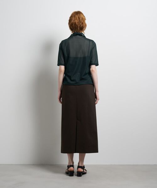 LANVIN en Bleu（ランバンオンブルー）の「シアーハーフスリーブカットソー（Tシャツ/カットソー・レディース・オフホワイト/ブルー・38）」の7枚目の写真