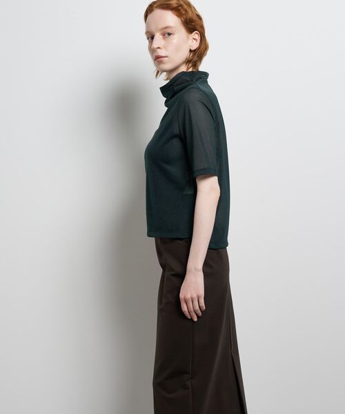 LANVIN en Bleu（ランバンオンブルー）の「シアーハーフスリーブカットソー（Tシャツ/カットソー・レディース・オフホワイト/ブルー・38）」の9枚目の写真