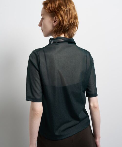 LANVIN en Bleu（ランバンオンブルー）の「シアーハーフスリーブカットソー（Tシャツ/カットソー・レディース・オフホワイト/ブルー・38）」の10枚目の写真