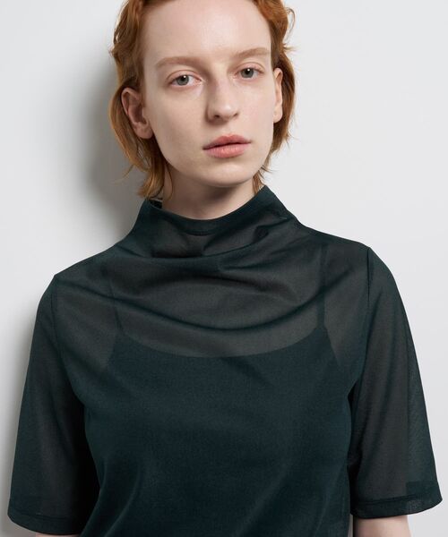 LANVIN en Bleu（ランバンオンブルー）の「シアーハーフスリーブカットソー（Tシャツ/カットソー・レディース・オフホワイト/ブルー・38）」の11枚目の写真