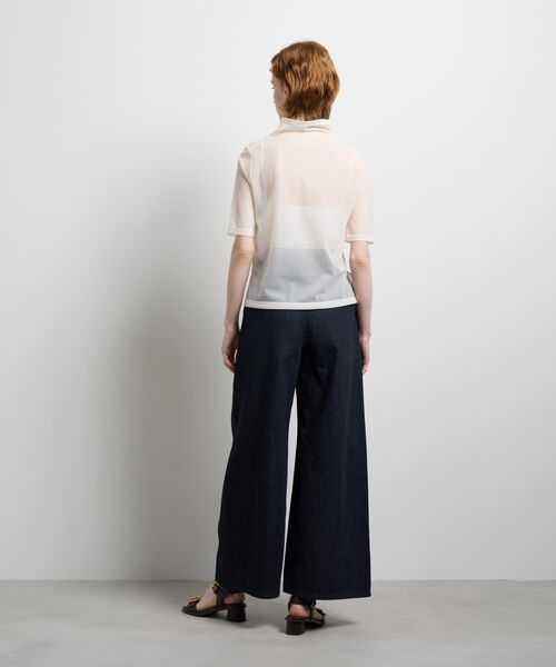 LANVIN en Bleu（ランバンオンブルー）の「シアーハーフスリーブカットソー（Tシャツ/カットソー・レディース・オフホワイト/ブルー・38）」の15枚目の写真