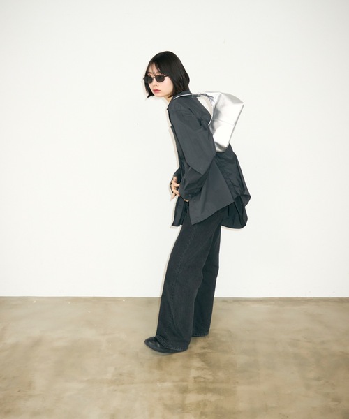 TONER（トナー）の「レザーハーフムーンワンショルダーバッグ/ハンドバッグ/ロゴプレート付き（ハンドバッグ・レディース・ブラック/シルバー/ホワイト/ライトグリーン・FREE）」の13枚目の写真