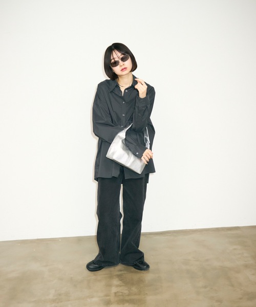 TONER（トナー）の「レザーハーフムーンワンショルダーバッグ/ハンドバッグ/ロゴプレート付き（ハンドバッグ・レディース・ブラック/シルバー/ホワイト/ライトグリーン・FREE）」の21枚目の写真