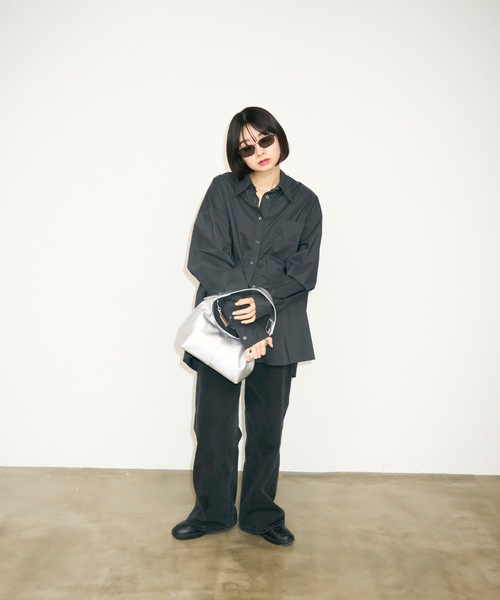 TONER（トナー）の「レザーハーフムーンワンショルダーバッグ/ハンドバッグ/ロゴプレート付き（ハンドバッグ・レディース・ブラック/シルバー/ホワイト/ライトグリーン・FREE）」の22枚目の写真