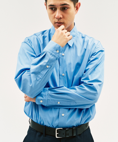 417 EDIFICE（フォーワンセブンエディフィス）の「LE JAPON ATELIER Akita | レギュラーシャツ（シャツ/ブラウス・メンズ・イエロー/サックスブルー/ホワイト/グレー/ブラック系その他・X-SMALL/SMALL/MEDIUM/LARGE）」の9枚目の写真