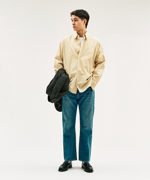 417 EDIFICE（フォーワンセブンエディフィス）の「LE JAPON ATELIER Akita | レギュラーシャツ（シャツ/ブラウス・メンズ・イエロー/サックスブルー/ホワイト/グレー/ブラック系その他・X-SMALL/SMALL/MEDIUM/LARGE）」の12枚目の写真