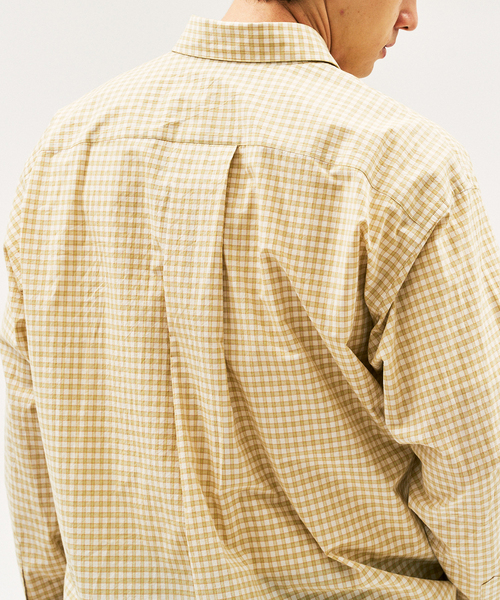 417 EDIFICE(フォーワンセブンエディフィス)の「LE JAPON ATELIER Akita Regularシャツ(シャツ/ブラウス・メンズ・イエロー/サックスブルー/ホワイト・X-SMALL/SMALL/MEDIUM/LARGE)」の6枚目の写真