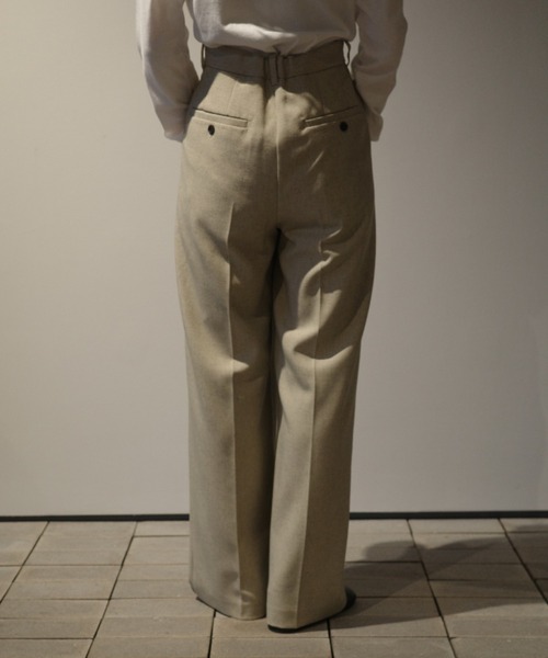 CLANE（クラネ）の「CLANE 2WAY TUCK STRAIGHT PANTS（その他パンツ・レディース・グレー/ブラック/その他/ライトブルー・2/1）」の8枚目の写真