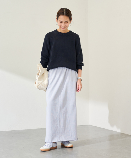 FRAMeWORK（フレームワーク）の「≪追加≫ウェットオゾン加工スカート（スカート・レディース・チャコールグレー/ホワイト系その他/サックスブルー・36/38）」の7枚目の写真