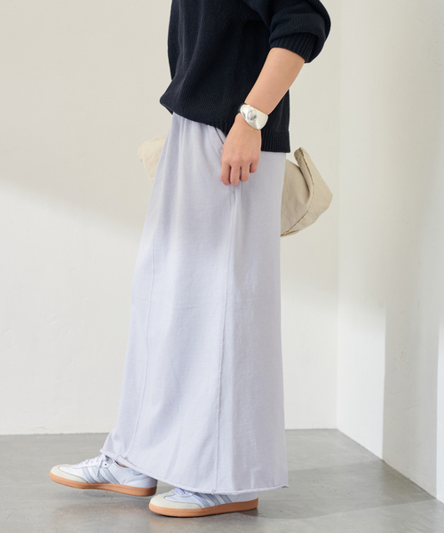 FRAMeWORK（フレームワーク）の「≪追加≫ウェットオゾン加工スカート（スカート・レディース・チャコールグレー/ホワイト系その他/サックスブルー・36/38）」の10枚目の写真