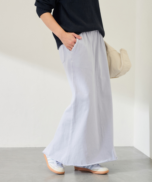 FRAMeWORK（フレームワーク）の「≪追加≫ウェットオゾン加工スカート（スカート・レディース・チャコールグレー/ホワイト系その他/サックスブルー・36/38）」の11枚目の写真