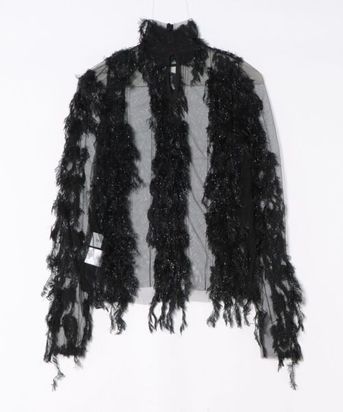 ENCLOSURE（エンクロージャー）の「【ENCLOSURE】Feather tulle tops（その他トップス・レディース・オレンジ/グリーン/ブルー/ブラック・FREE）」の5枚目の写真