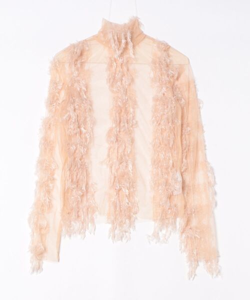 ENCLOSURE（エンクロージャー）の「【ENCLOSURE】Feather tulle tops（その他トップス・レディース・オレンジ/グリーン/ブルー/ブラック・FREE）」の9枚目の写真