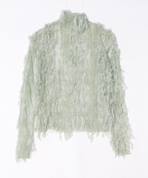 ENCLOSURE（エンクロージャー）の「【ENCLOSURE】Feather tulle tops（その他トップス・レディース・オレンジ/グリーン/ブルー/ブラック・FREE）」の8枚目の写真