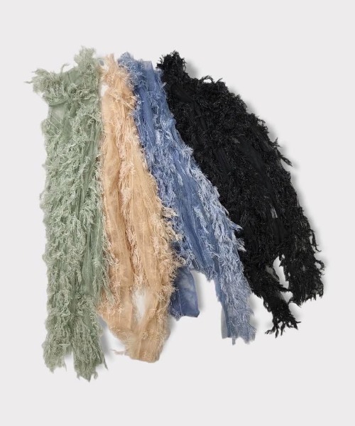 ENCLOSURE（エンクロージャー）の「【ENCLOSURE】Feather tulle tops（その他トップス・レディース・オレンジ/グリーン/ブルー/ブラック・FREE）」の12枚目の写真