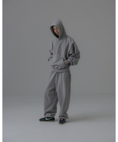 ANGLAN(アングラン)の「Heavyweight Classic Jogger Pants - Melange Grey(スウェットパンツ・メンズ・その他・1/2)」の4枚目の写真