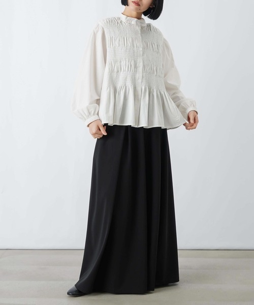 LUCA/LADY LUCK LUCA(ルカ/レディラックルカ)の「LC/LLL シャーリングブラウス(シャツ/ブラウス・レディース・オフホワイト・FREE)」の7枚目の写真