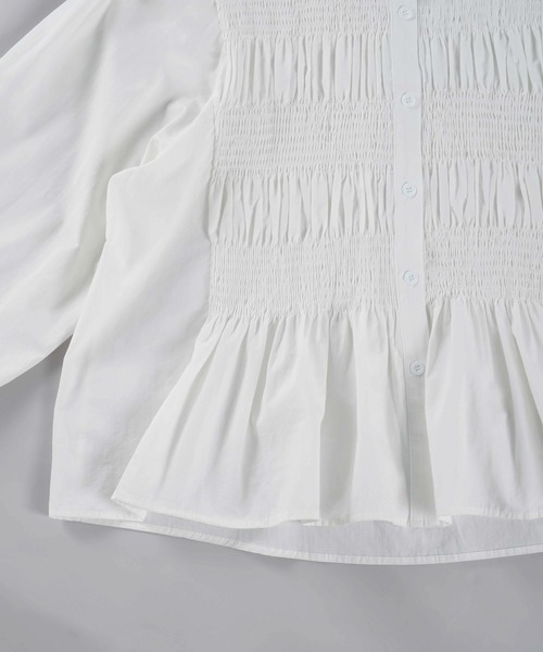 LUCA/LADY LUCK LUCA(ルカ/レディラックルカ)の「LC/LLL シャーリングブラウス(シャツ/ブラウス・レディース・オフホワイト・FREE)」の14枚目の写真