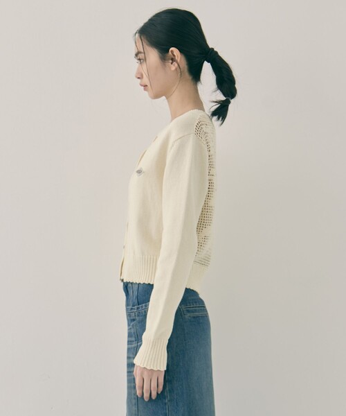 tanakadaisuke（タナカダイスケ）の「【tanakadaisuke/タナカダイスケ】Cupid in HEAVEN crochet knit cardigan/キューピッドインヘブンクロシェニットカーディガン（カーディガン/ボレロ・レディース・ブラック/アイボリー・FREE）」の13枚目の写真