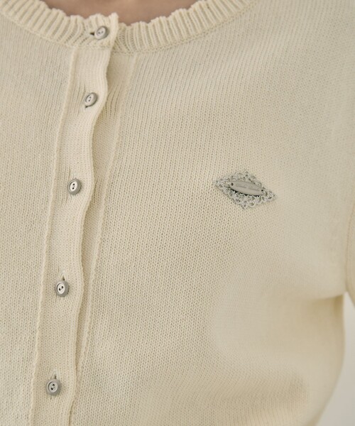 tanakadaisuke（タナカダイスケ）の「【tanakadaisuke/タナカダイスケ】Cupid in HEAVEN crochet knit cardigan/キューピッドインヘブンクロシェニットカーディガン（カーディガン/ボレロ・レディース・ブラック/アイボリー・FREE）」の20枚目の写真