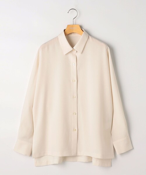NOLLEY’S Sophi(ノーリーズソフィ)の「NEW morisachi《セットアップ対応》ウォッシャブルストレッチツイルドルマンシャツ(シャツ/ブラウス・レディース・オフホワイト/ネイビー・38)」の21枚目の写真