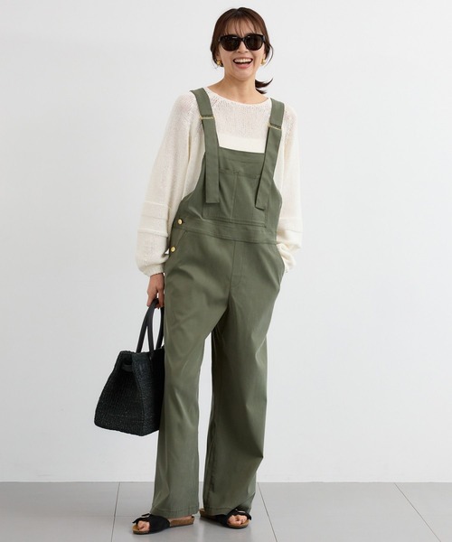 BARNYARDSTORM(バンヤードストーム)の「BARNYARDSTORM / キレイめサロペット【JAPAN FABRIC】(サロペット/オーバーオール・レディース・カーキ/ブラック・M/S)」の17枚目の写真