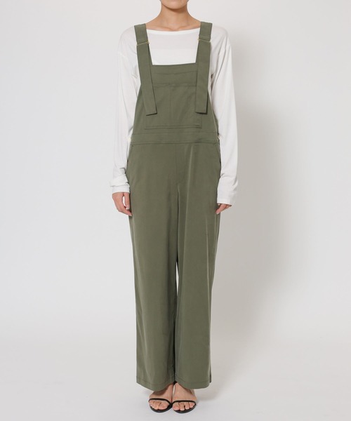 BARNYARDSTORM(バンヤードストーム)の「BARNYARDSTORM / キレイめサロペット【JAPAN FABRIC】(サロペット/オーバーオール・レディース・カーキ/ブラック・M/S)」の21枚目の写真