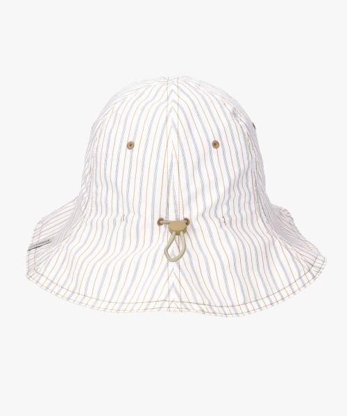 OVERRIDE（オーバーライド）の「OVERRIDE  STRIPES LT TULIP SGP / オーバーライド（ハット・レディース・ダークグレー/ベージュ/ブルー・57~59cm）」の9枚目の写真