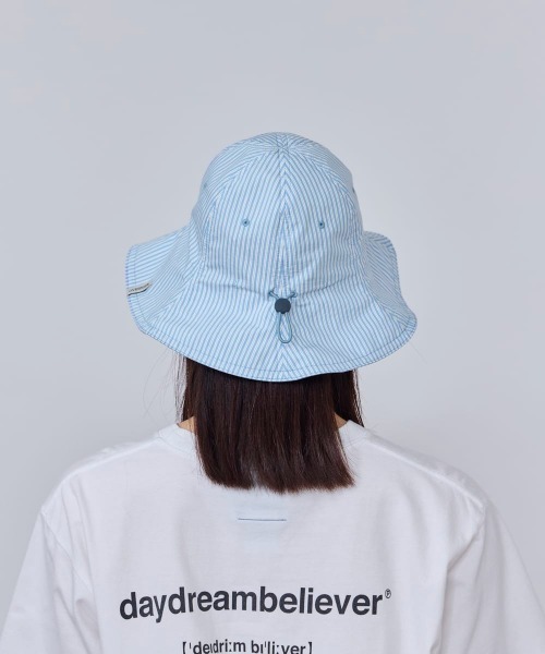 OVERRIDE（オーバーライド）の「OVERRIDE  STRIPES LT TULIP SGP / オーバーライド（ハット・レディース・ダークグレー/ベージュ/ブルー・57~59cm）」の13枚目の写真