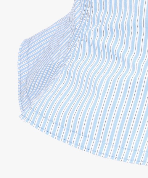 OVERRIDE（オーバーライド）の「OVERRIDE  STRIPES LT TULIP SGP / オーバーライド（ハット・レディース・ダークグレー/ベージュ/ブルー・57~59cm）」の19枚目の写真