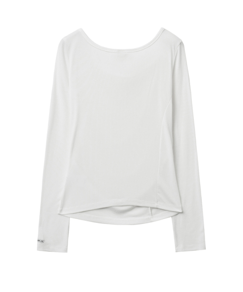 RENSE(レンセ)の「Side Shirring Draped Tee Ivory(Tシャツ/カットソー・レディース・その他・OS)」の4枚目の写真