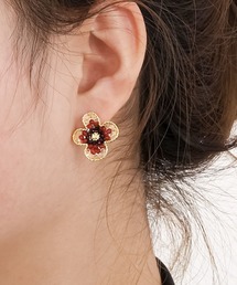 yu-ka(���[�J)��YU-KA:�t�����[�f�U�C���C�������O  flower design earring(�C�������O)