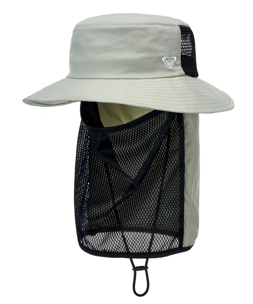 ROXY(ロキシー)の「ROXY ウィメンズ WR UV WATER FACE MASK HAT サーフハット 【2026年春夏モデル】/ロキシー撥水UVCUT帽子(ハット・レディース・ブラック/ベージュ/グリーン・FREE)」の11枚目の写真