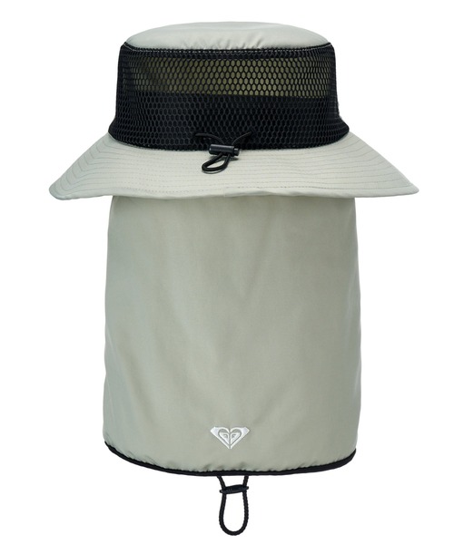ROXY(ロキシー)の「ROXY ウィメンズ WR UV WATER FACE MASK HAT サーフハット 【2026年春夏モデル】/ロキシー撥水UVCUT帽子(ハット・レディース・ブラック/ベージュ/グリーン・FREE)」の12枚目の写真