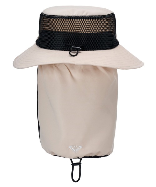 ROXY(ロキシー)の「ROXY ウィメンズ WR UV WATER FACE MASK HAT サーフハット 【2026年春夏モデル】/ロキシー撥水UVCUT帽子(ハット・レディース・ブラック/ベージュ/グリーン・FREE)」の7枚目の写真