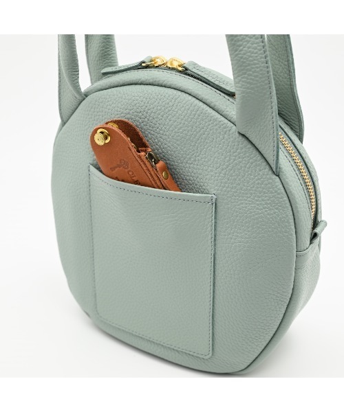 CLEDRAN(クレドラン)の「【イタリーレザー】CL3979 SOU CIRCLE BAG(トートバッグ・レディース・ミント/スモークピンク/グレイッシュベージュ/ブラック・FREE)」の11枚目の写真