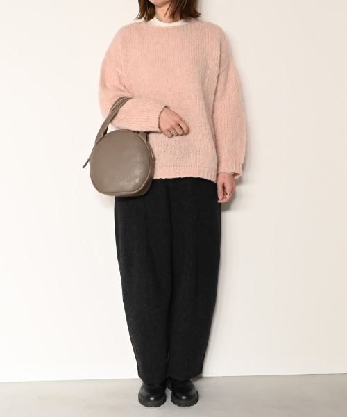 CLEDRAN(クレドラン)の「【イタリーレザー】CL3979 SOU CIRCLE BAG(トートバッグ・レディース・ミント/スモークピンク/グレイッシュベージュ/ブラック・FREE)」の13枚目の写真
