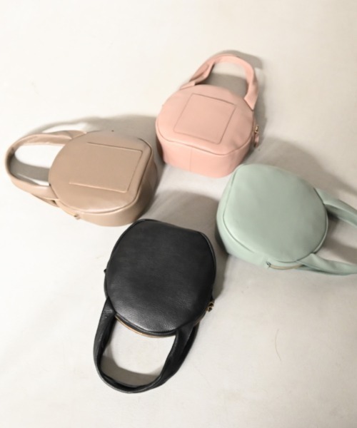 CLEDRAN(クレドラン)の「【イタリーレザー】CL3979 SOU CIRCLE BAG(トートバッグ・レディース・ミント/スモークピンク/グレイッシュベージュ/ブラック・FREE)」の16枚目の写真