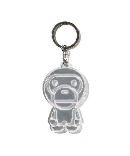 A BATHING APE(アベイシングエイプ)の「BABY MILO REFLECTIVE KEYCHAIN(キーホルダー・メンズ・ブルー/ピンク/ホワイト/イエロー・FREE)」の2枚目の写真