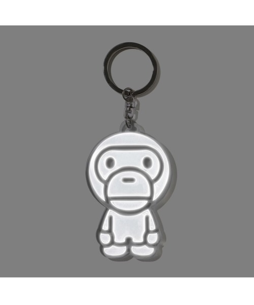 A BATHING APE(アベイシングエイプ)の「BABY MILO REFLECTIVE KEYCHAIN(キーホルダー・メンズ・ブルー/ピンク/ホワイト/イエロー・FREE)」の5枚目の写真