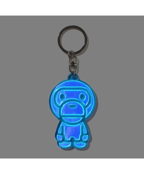 A BATHING APE(アベイシングエイプ)の「BABY MILO REFLECTIVE KEYCHAIN(キーホルダー・メンズ・ブルー/ピンク/ホワイト/イエロー・FREE)」の6枚目の写真