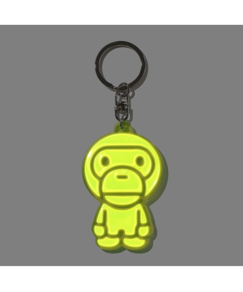 A BATHING APE(アベイシングエイプ)の「BABY MILO REFLECTIVE KEYCHAIN(キーホルダー・メンズ・ブルー/ピンク/ホワイト/イエロー・FREE)」の7枚目の写真