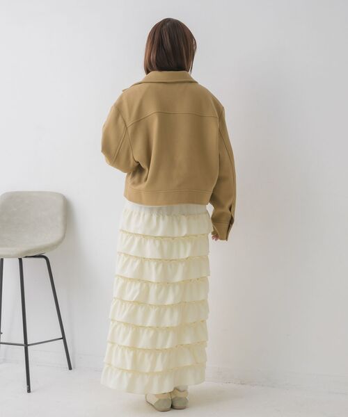 RETRO GIRL(レトロガール)の「FウールショートJK(その他アウター・レディース・ライトグレー/ブラウン/ナチュラル・FREE)」の9枚目の写真