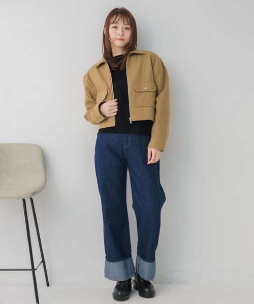 RETRO GIRL(レトロガール)の「FウールショートJK(その他アウター・レディース・ライトグレー/ブラウン/ナチュラル・FREE)」の16枚目の写真