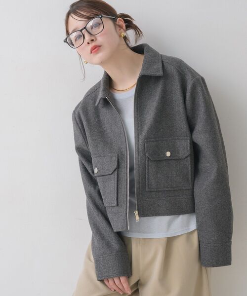 RETRO GIRL(レトロガール)の「FウールショートJK(その他アウター・レディース・ライトグレー/ブラウン/ナチュラル・FREE)」の19枚目の写真