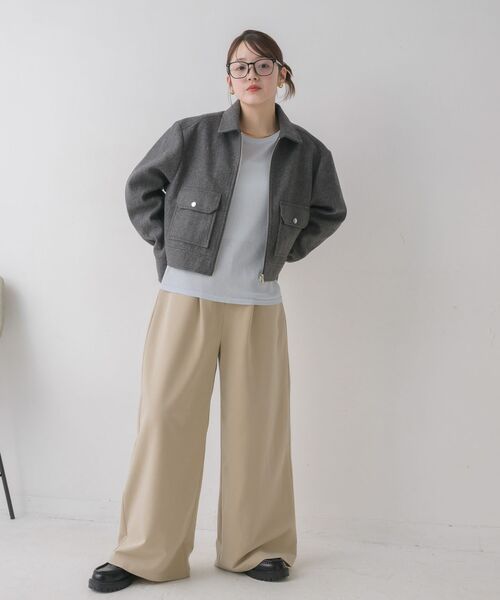 RETRO GIRL(レトロガール)の「FウールショートJK(その他アウター・レディース・ライトグレー/ブラウン/ナチュラル・FREE)」の20枚目の写真