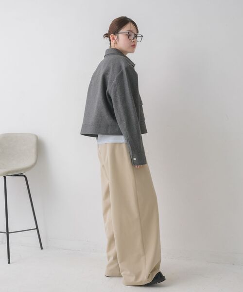 RETRO GIRL(レトロガール)の「FウールショートJK(その他アウター・レディース・ライトグレー/ブラウン/ナチュラル・FREE)」の21枚目の写真