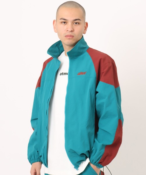 atmos（アトモス）の「atmos Bicolor Truck Jacket / アトモス バイカラー トラック ジャケット（ナイロンジャケット・メンズ・ベージュ/ブルー・M/L/XL）」の3枚目の写真