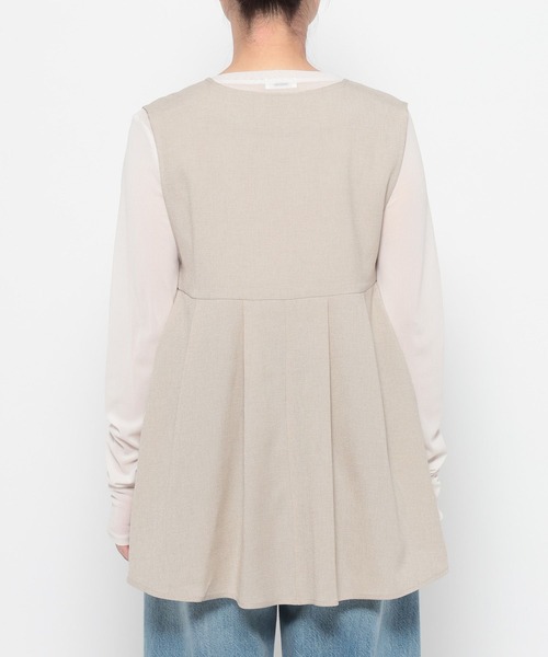 LOWRYS FARM（ローリーズファーム）の「ホップサックベスト 602813（ベスト・レディース・チャコールグレー/ブラウン/ベージュ・FREE）」の15枚目の写真