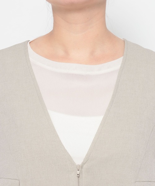 LOWRYS FARM（ローリーズファーム）の「ホップサックベスト 602813（ベスト・レディース・チャコールグレー/ブラウン/ベージュ・FREE）」の16枚目の写真